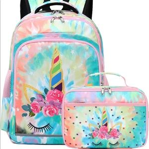 CAMTOP Backpack for Kids Girls School Backpack with Lunch Box